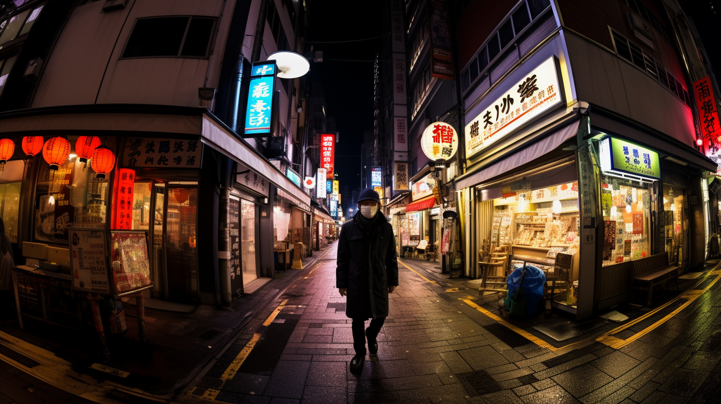 一晩中、東京を歩く